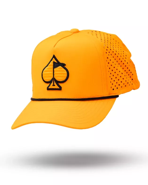 perforated-rope-hat-highlighter-orange Perforated Rope Hat - Highlighter Orange