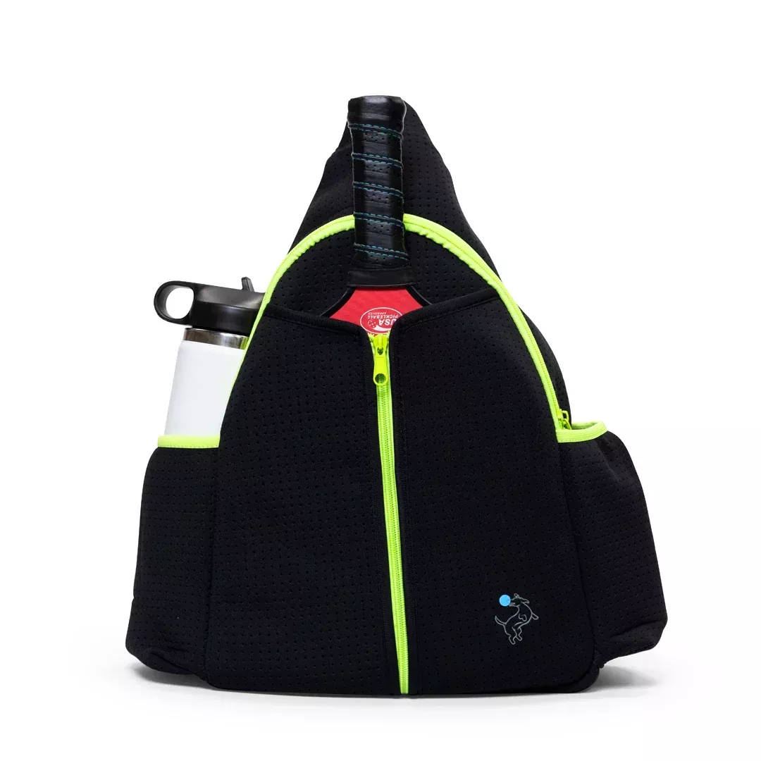 pickleball-sling-bag-black Pickleball Sling Bag - Black
