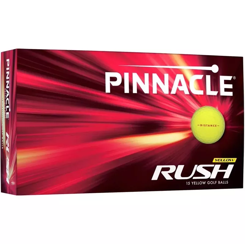 Pinnacle Rush Golf Balls – Yellow – 15 Pack
