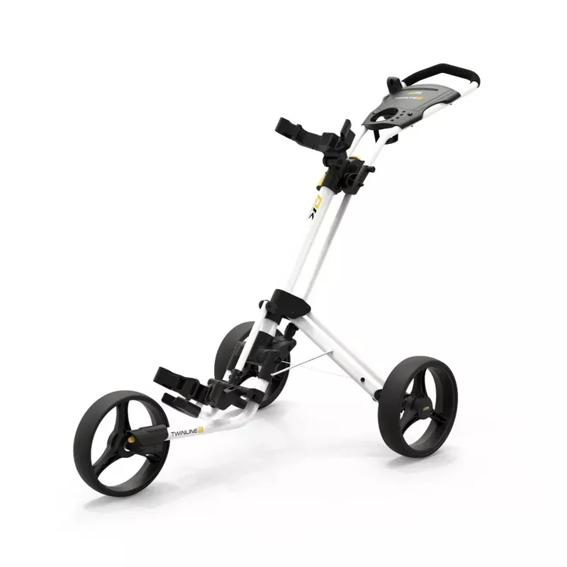 Powakaddy Twinline 5 Push Golf Trolley | Polar White