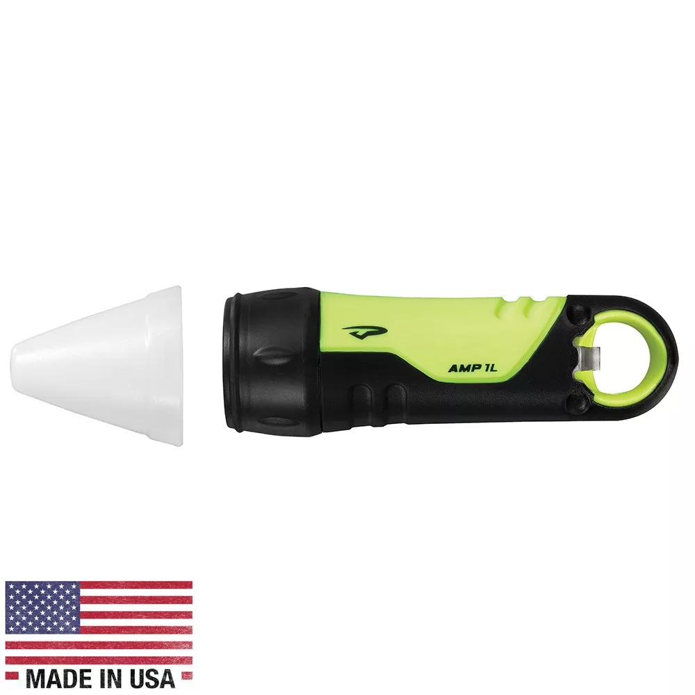 princeton-tec-amp-1l-w-white-cone-neon-yellow Princeton Tec Amp 1L w/ White Cone - Neon Yellow