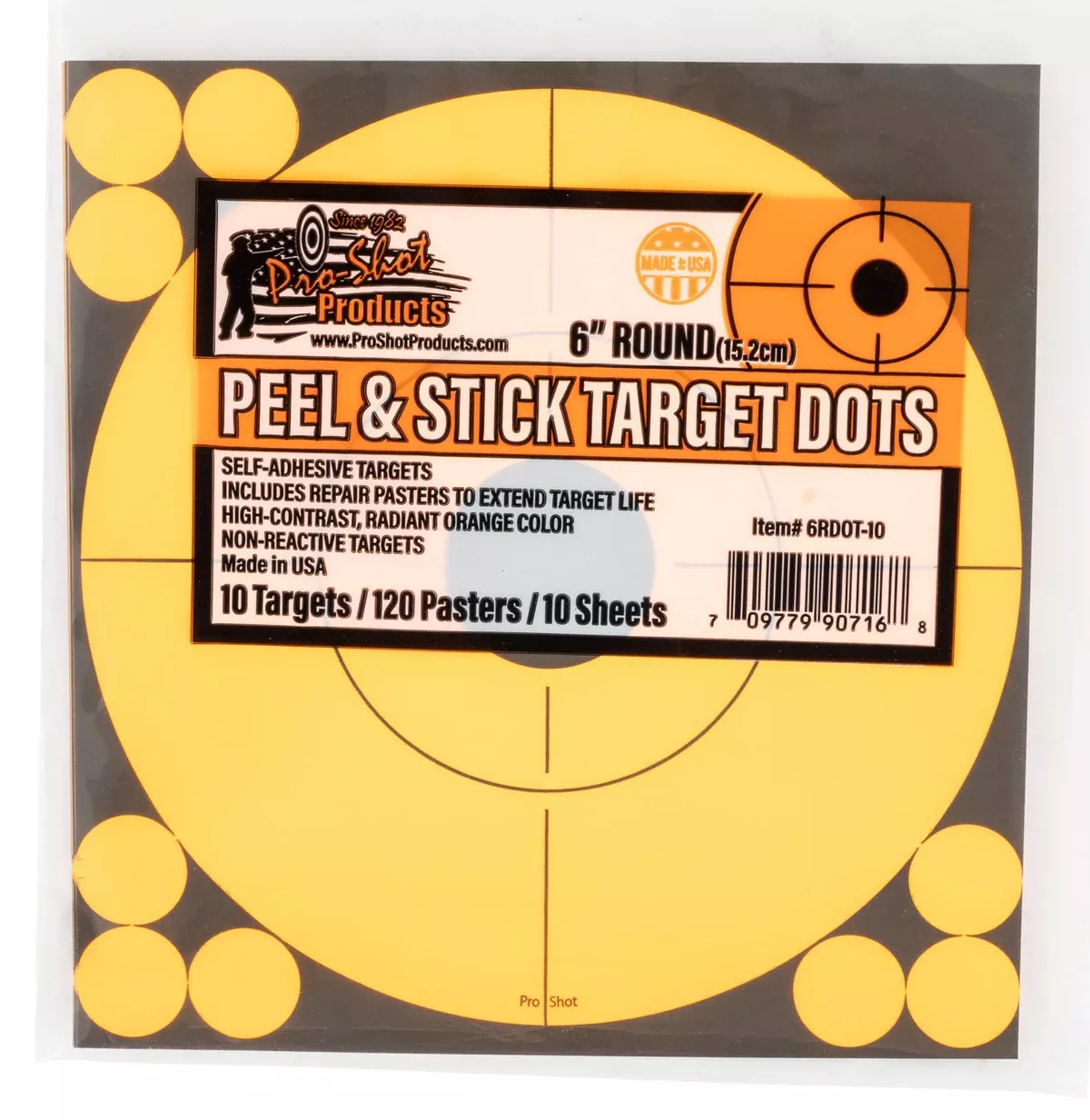 proshot-peel-stick-target-dots-6-orange ProShot Peel & Stick Target Dots 6 Orange