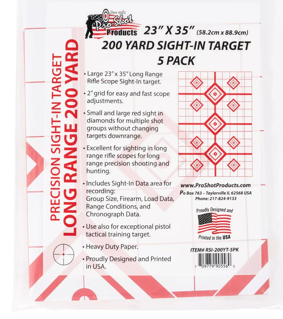 proshot-sightin-diamond-paper-target-23-x-35 ProShot SightIn Diamond Paper Target 23" x 35"