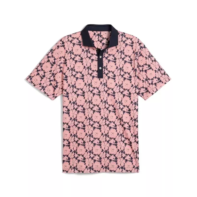 puma-pique-flower-fields-golf-polo Puma Pique Flower Fields Golf Polo