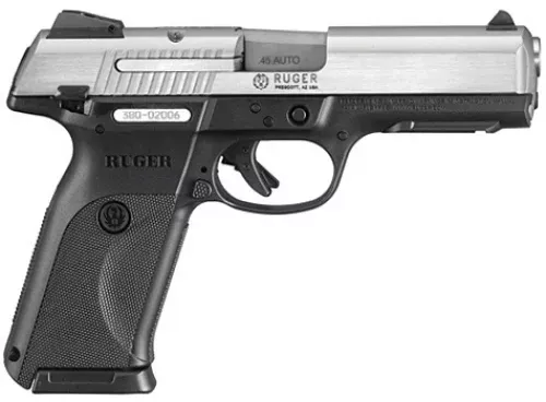 ruger-sr45-45-acp-stainless-silver-pistol Ruger SR45 .45 ACP Stainless/Silver Pistol