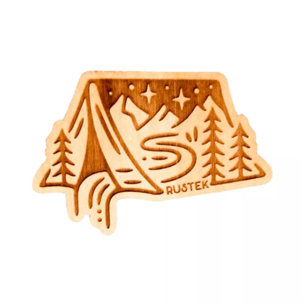 rustek-camping-intent-wood-sticker Rustek Camping InTent Wood Sticker