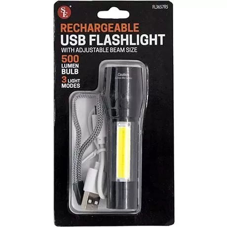 SE 300 Lumen Rechargeable Flashlight Promotion