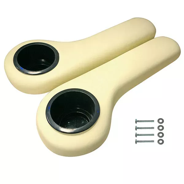 Seat Kit Arm Rest Set with Cup Holder, Ivory