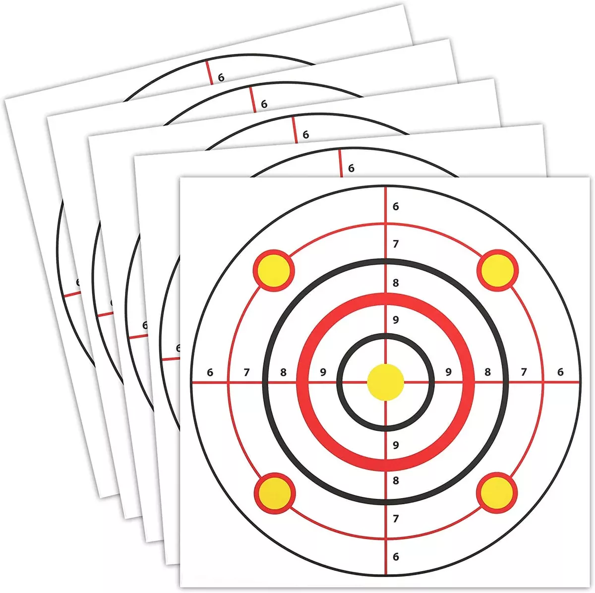 shooting-range-paper-bullseye-targets Shooting Range Paper Bullseye Targets