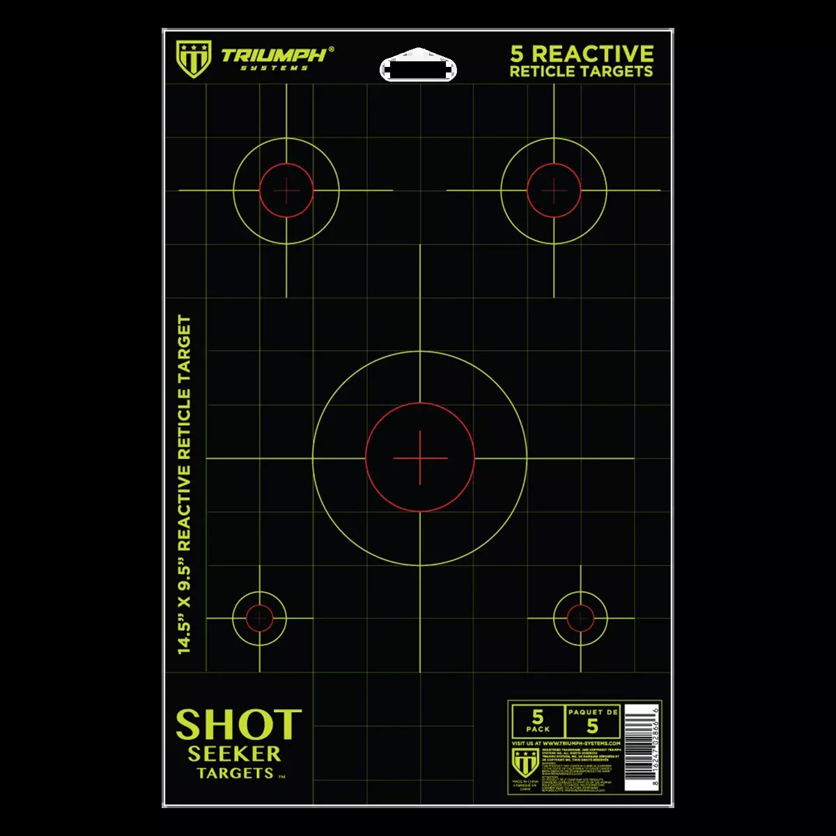 shot-seeker-with-5-asst-size-reactive-retical-bullseyes-5pk Shot Seeker with 5 Asst Size Reactive Retical Bullseyes - 5PK