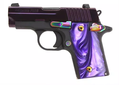 sig-sauer-p238-380-acp-purple-slide-nitron-pistol Sig Sauer P238 .380 ACP Purple Slide Nitron Pistol