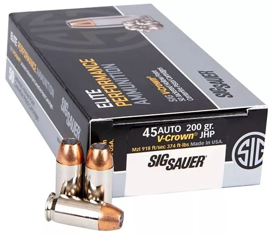 sig-sauer-v-crown-45-acp-jacketed-hollow-point Sig Sauer V-Crown .45 ACP Jacketed Hollow Point