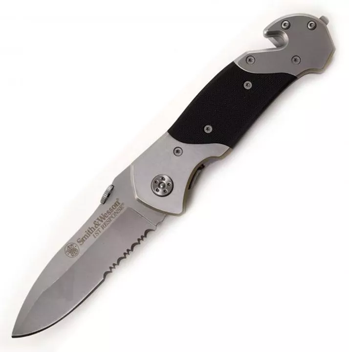 smith-wesson-1st-response-swfrs-liner-lock-folding-knife-partially-serrated-drop Smith & Wesson 1st Response SWFRS Liner Lock Folding Knife Partially Serrated Drop Point Blade