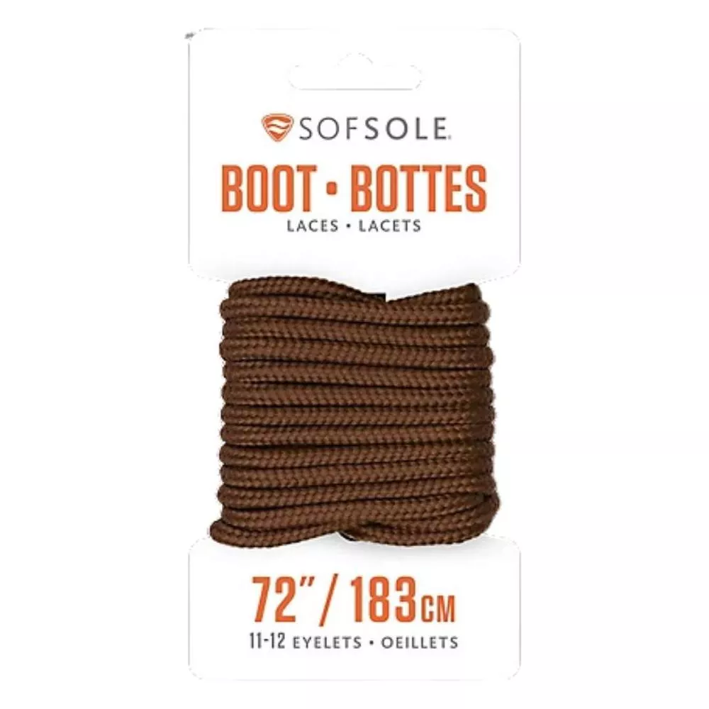 sof-sole-brown-boot-laces-72 Sof Sole Brown Boot Laces - 72"