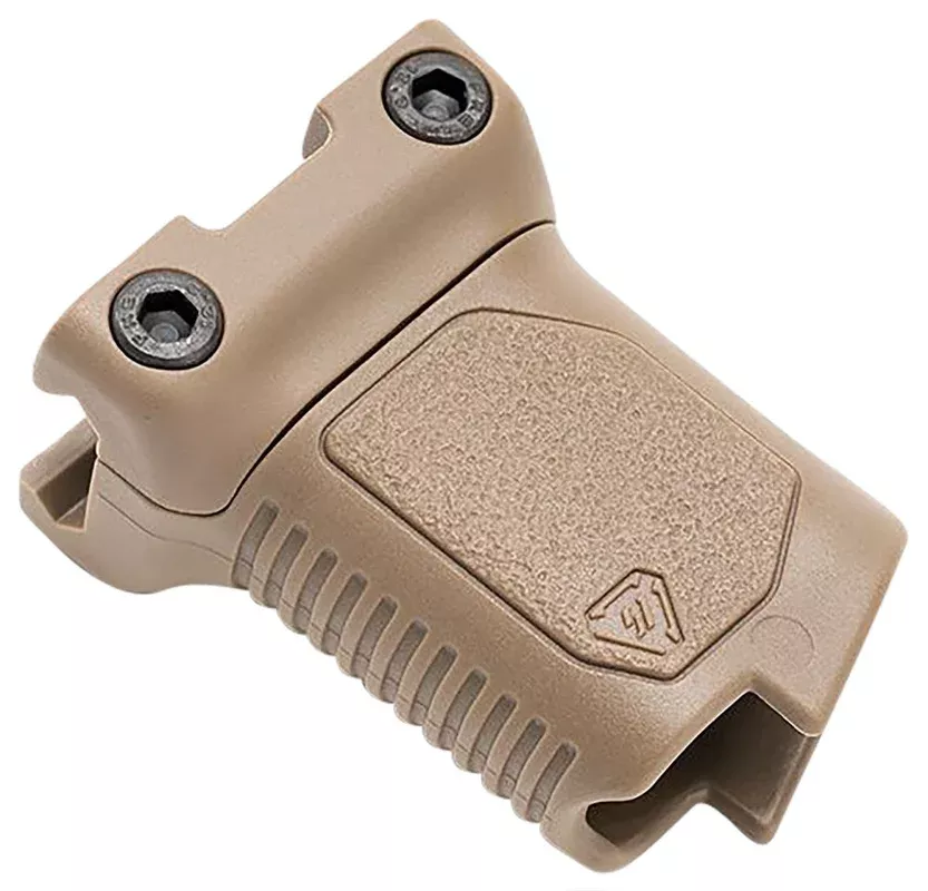 Strike Industries Angled Vertical Grip Short with Cable Management M-LOK Flat Dark Earth Polymer