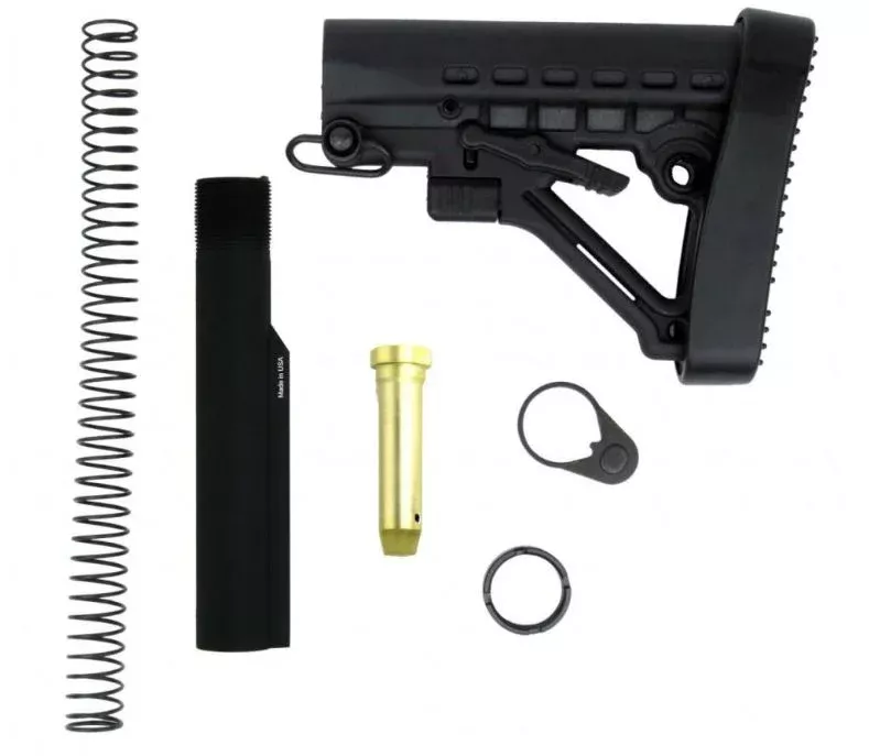 TacFire AR-15 Mil-Spec Buffer Tube Kit with QD Attachments MAR050
