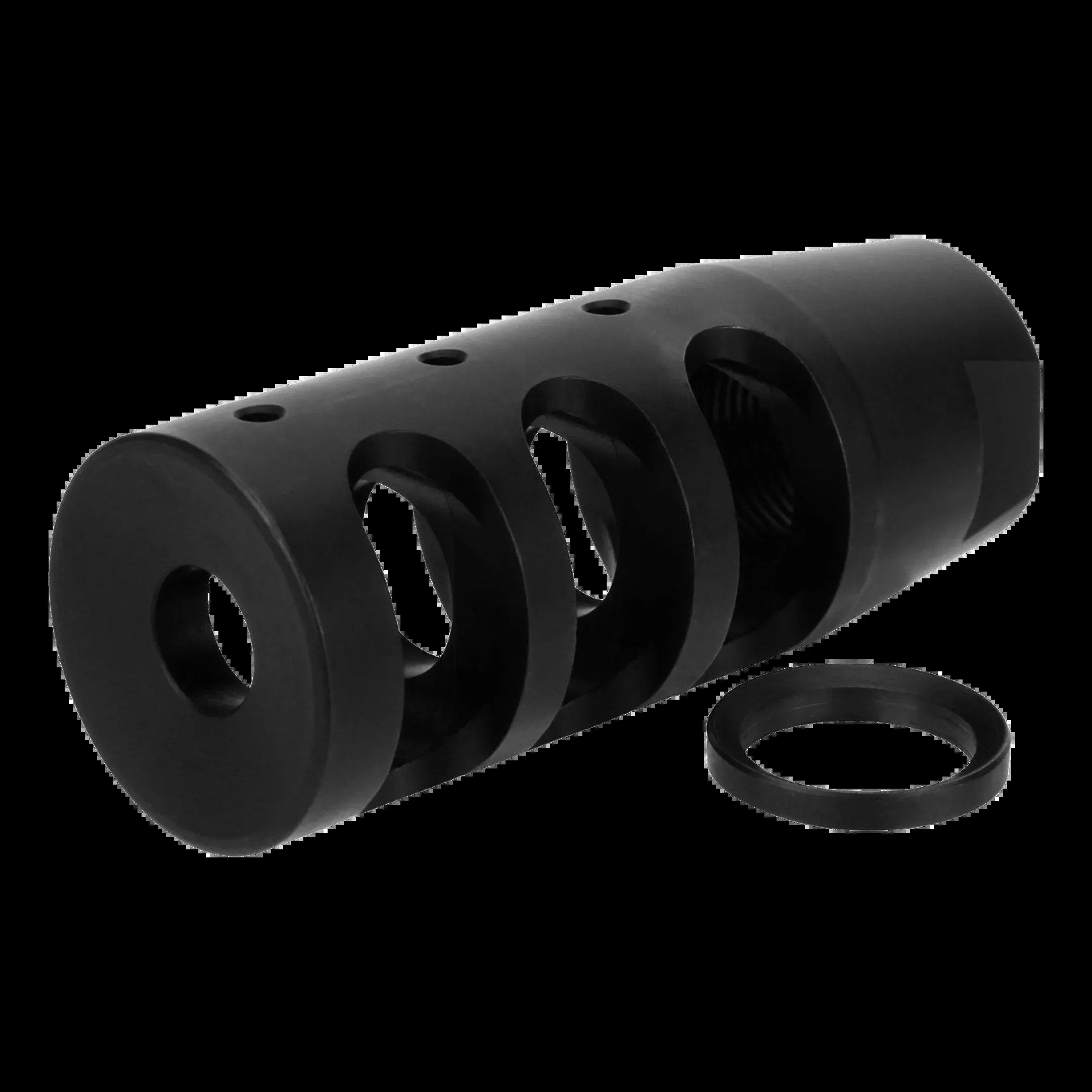 tacfirecompact-compensator-5-56-nato-1-2-28-thread-black-nitride TacFireCompact Compensator – 5.56 NATO, 1/2"-28 Thread, Black Nitride