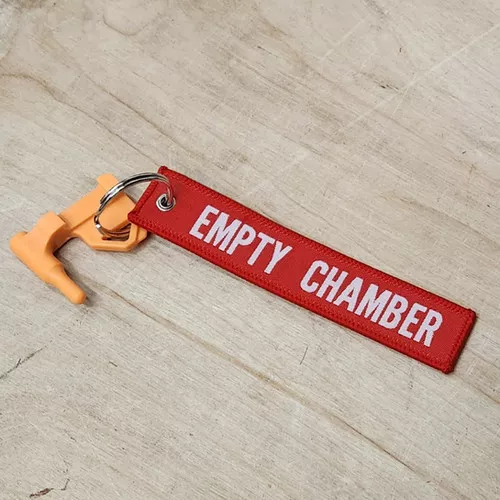 tactical-chamber-flag-with-red-empty-chamber-tag-orange Tactical Chamber Flag with Red Empty Chamber Tag - Orange
