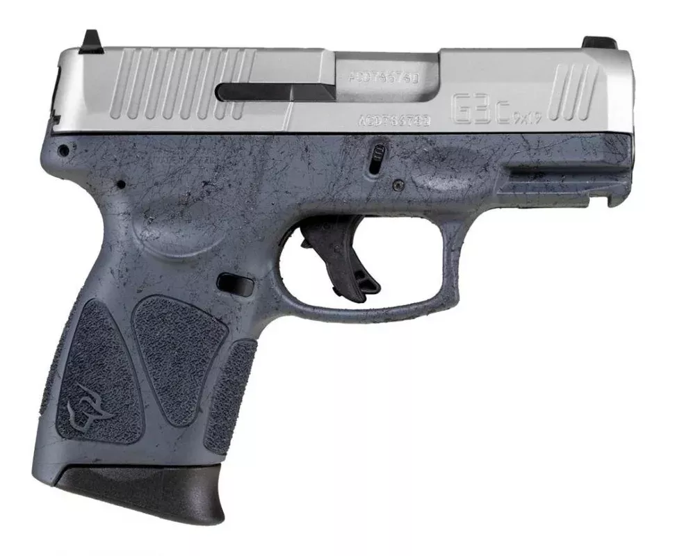 taurus-g3c-9mm-gray-splatter-stainless-slide-pistol Taurus G3C 9mm Gray Splatter Stainless Slide Pistol