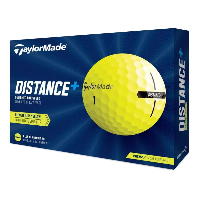 taylormade-distance-yellow-golf-balls TaylorMade Distance+ Yellow Golf Balls