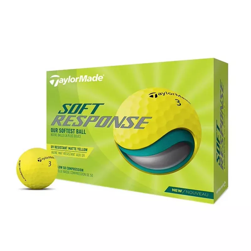 taylormade-soft-response-golf-balls-yellow-2022 TaylorMade Soft Response Golf Balls – Yellow – 2022