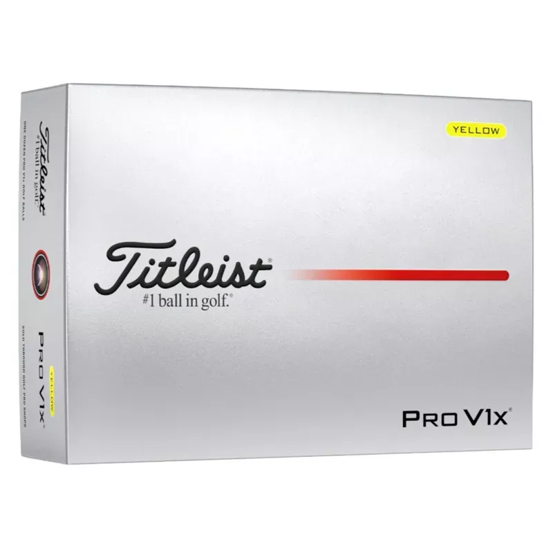 Titleist 2026 Pro V1x Golf Balls | Yellow