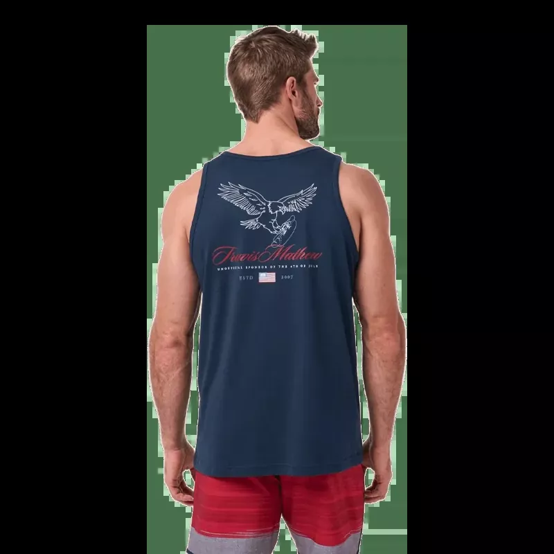 travis-mathew-red-white-bbq-golf-sleeveless-tee Travis Mathew Red White BBQ Golf Sleeveless Tee