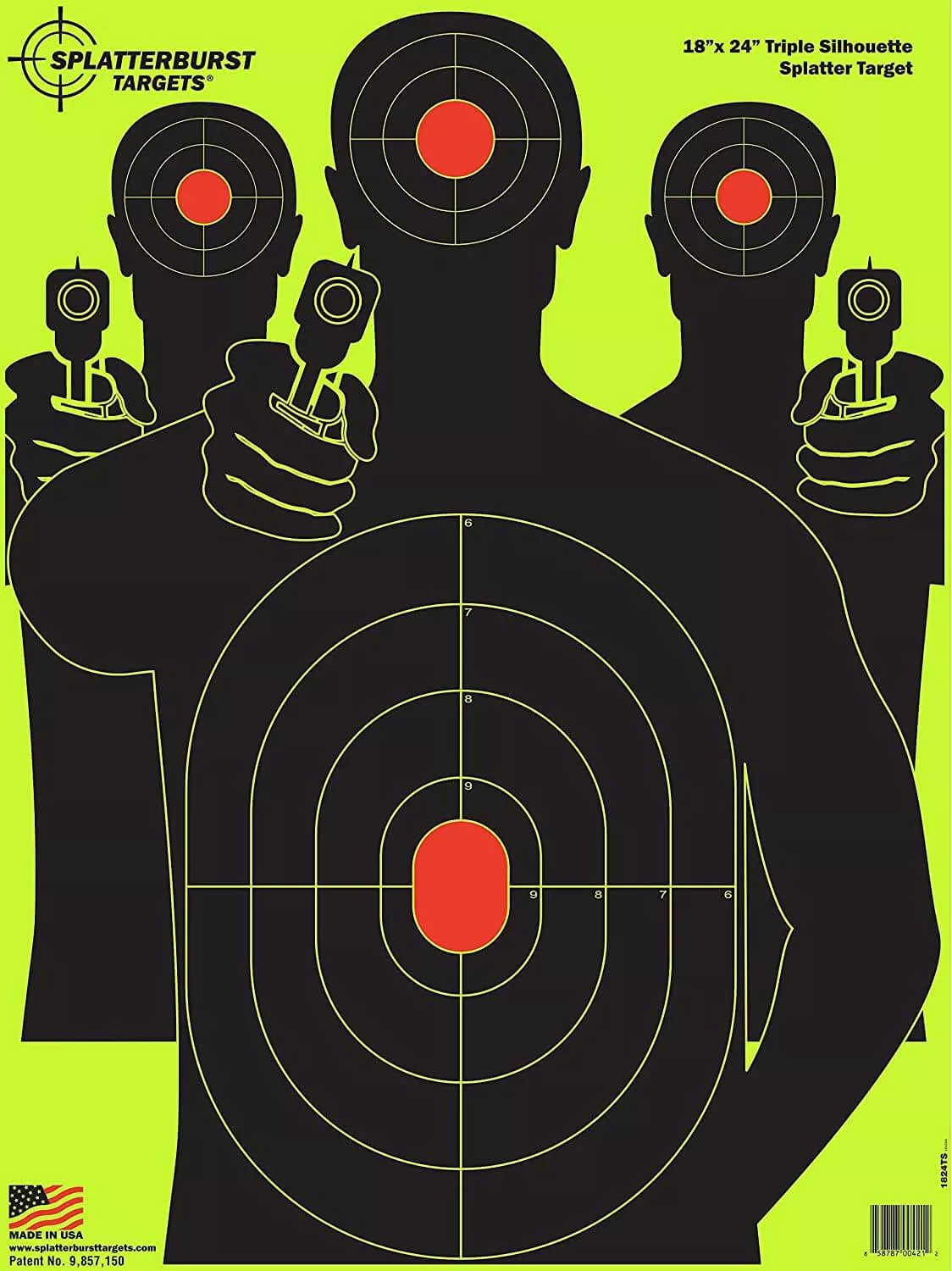 triple-silhouette-18-x24-shooting-target Triple Silhouette 18"x24" Shooting Target