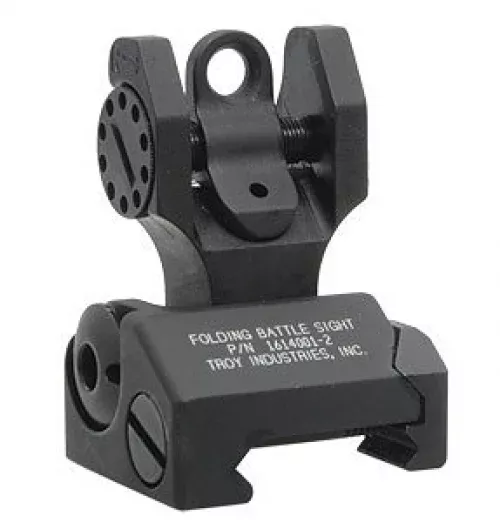 Troy Folding BattleSight Rear Tritium Black