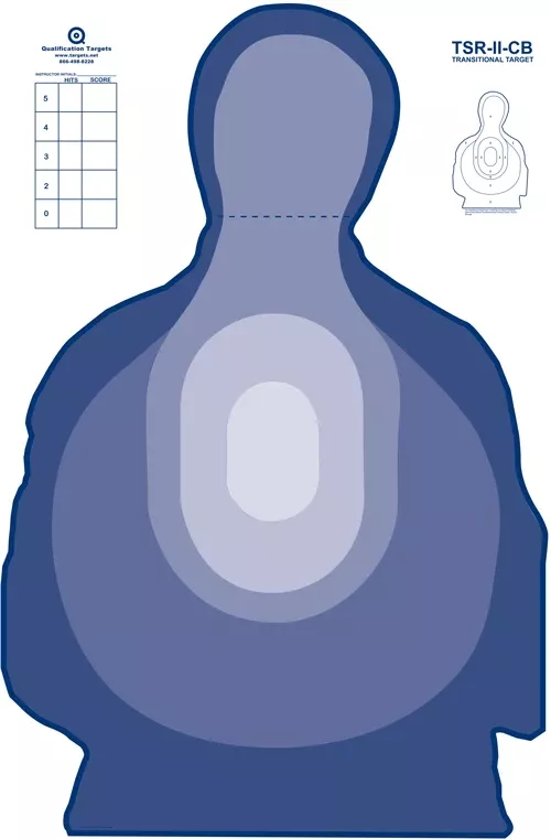 TSR-II-CB Blue Cardboard Target