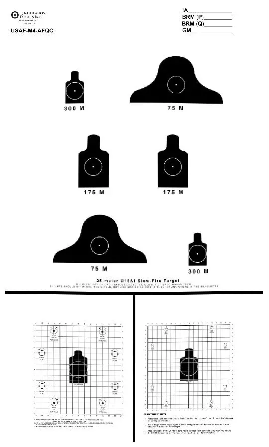 usaf-m4-afqc-paper-target USAF-M4-AFQC Paper Target