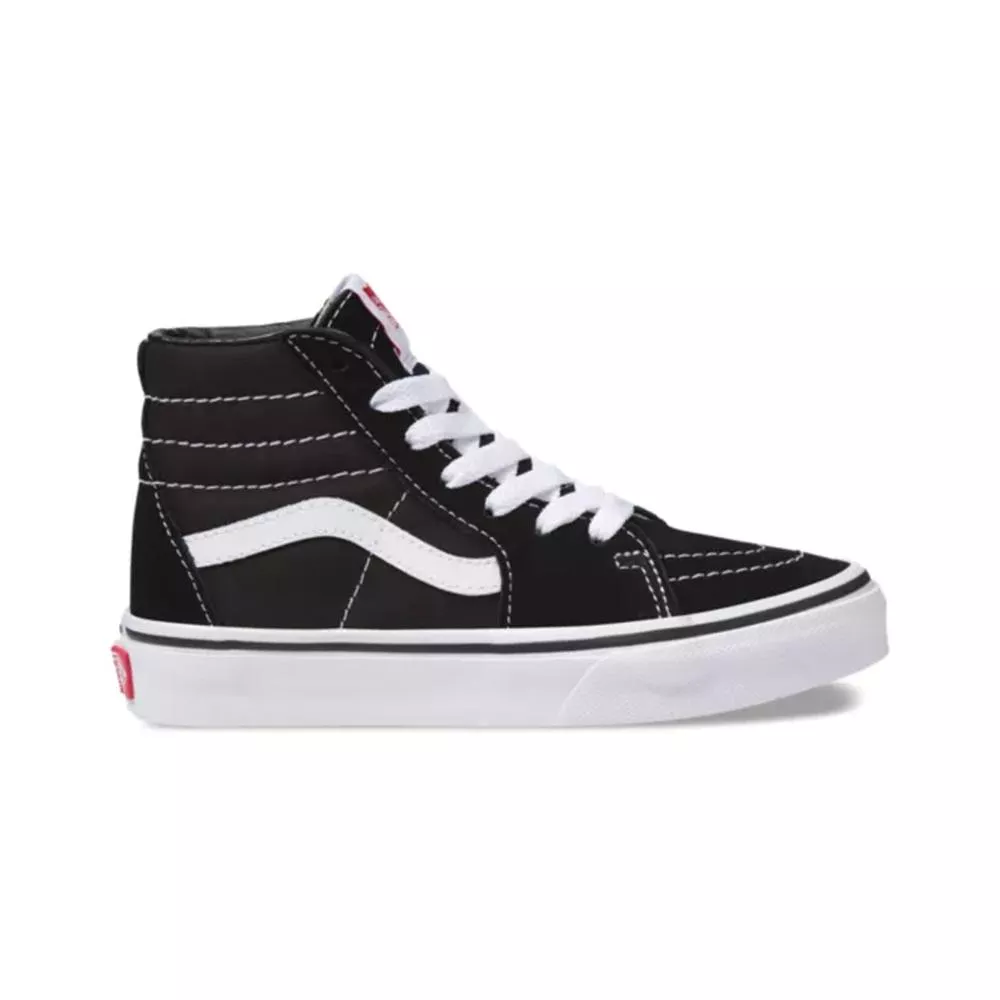 vans-kids-black-authentic-white-easy-logo-sk8-hi-shoes Vans Kids' Black/Authentic White Easy Logo Sk8-Hi Shoes
