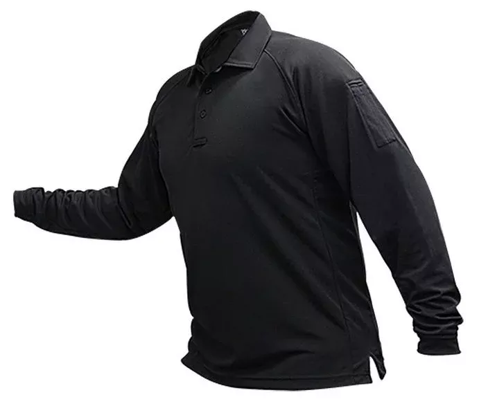 Vertx Coldblack Women’s Long Sleeve Polo Medium Black