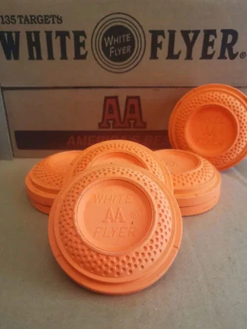 white-flyer-midi-orange-clay-targets White Flyer Midi Orange Clay Targets