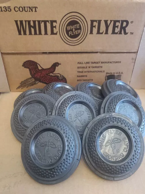 white-flyer-pheasant-all-black-clay-targets White Flyer Pheasant All Black Clay Targets