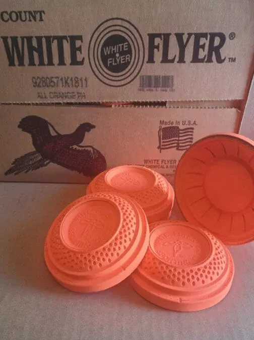 white-flyer-target-pheasant-all-orange-clay-targets White Flyer Target Pheasant All Orange Clay Targets