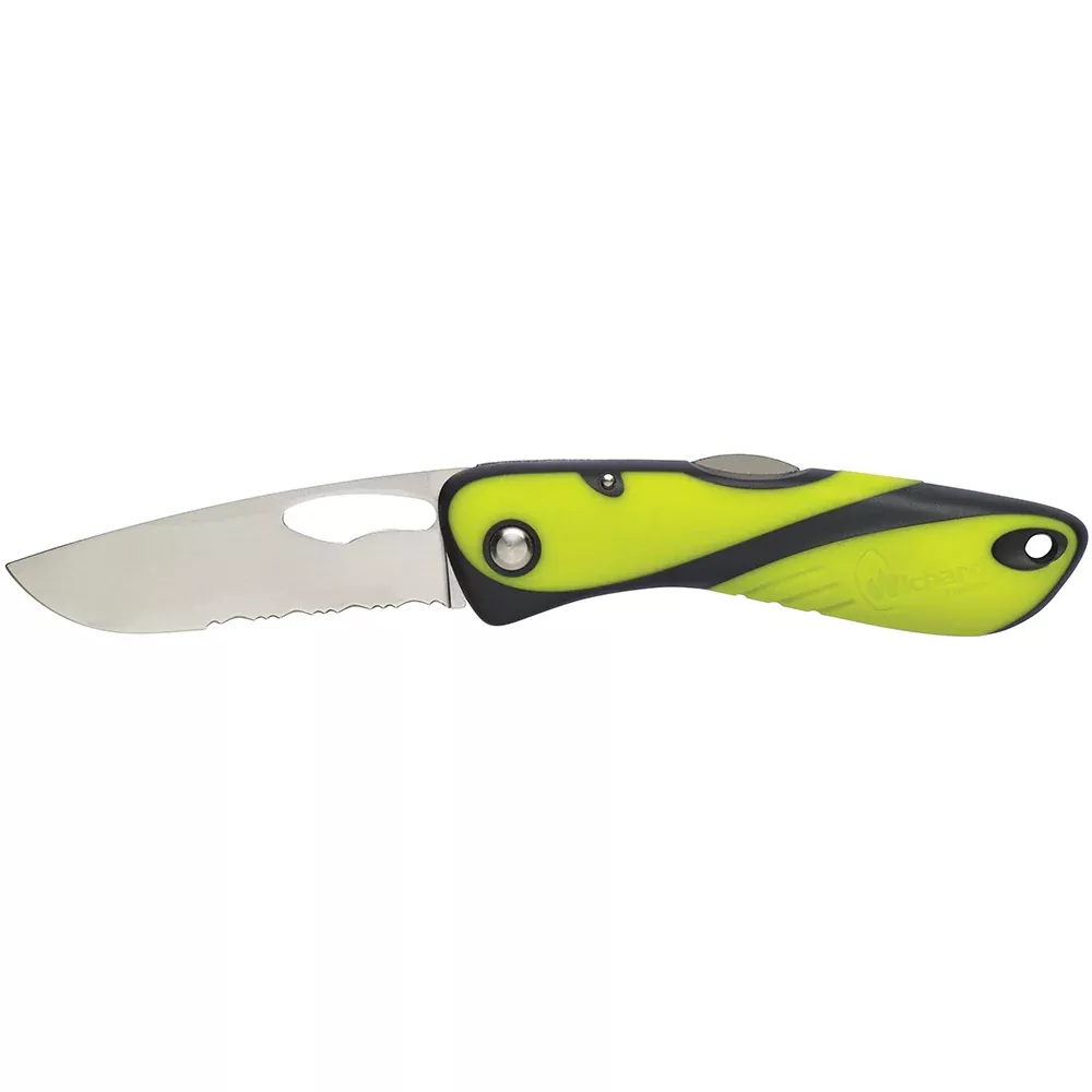 Wichard Offshore Knife - Single Serrated Blade - Fluorescent [10112]