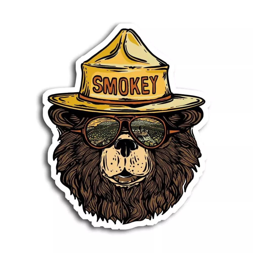 wild-tribute-smokey-groovy-bear-sticker Wild Tribute Smokey the Groovy Bear Sticker