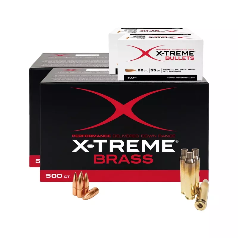 x-treme-223-bullet-brass-component-bundle X-Treme 223 Bullet & Brass Component Bundle