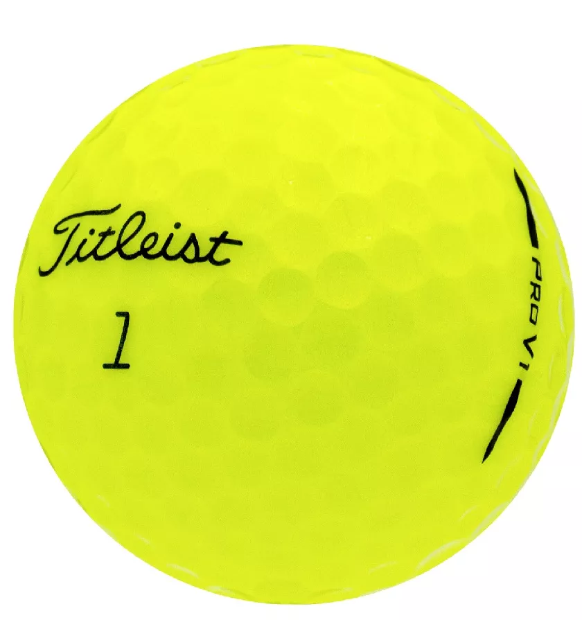Yellow Titleist Pro V1 (2025) – 1 Dozen