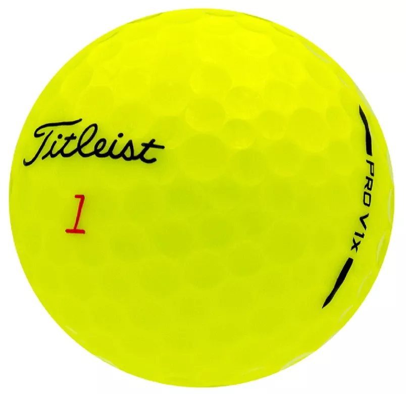 yellow-titleist-pro-v1x-2025-1-dozen Yellow Titleist Pro V1X (2025) – 1 Dozen