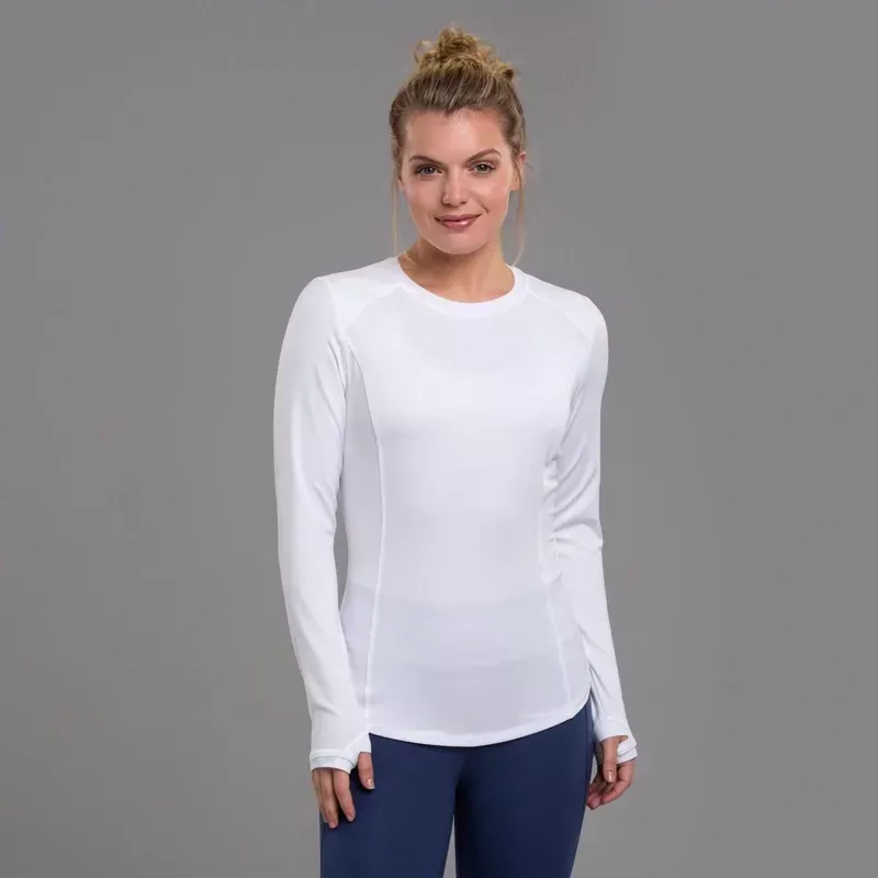 Zero Restriction Rae Long Sleeve Tee – White