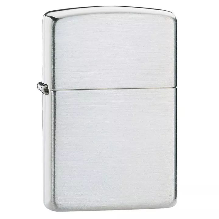 zippo-windproof-lighter-armor-brushed-sterling-silver Zippo Windproof Lighter Armor Brushed Sterling Silver