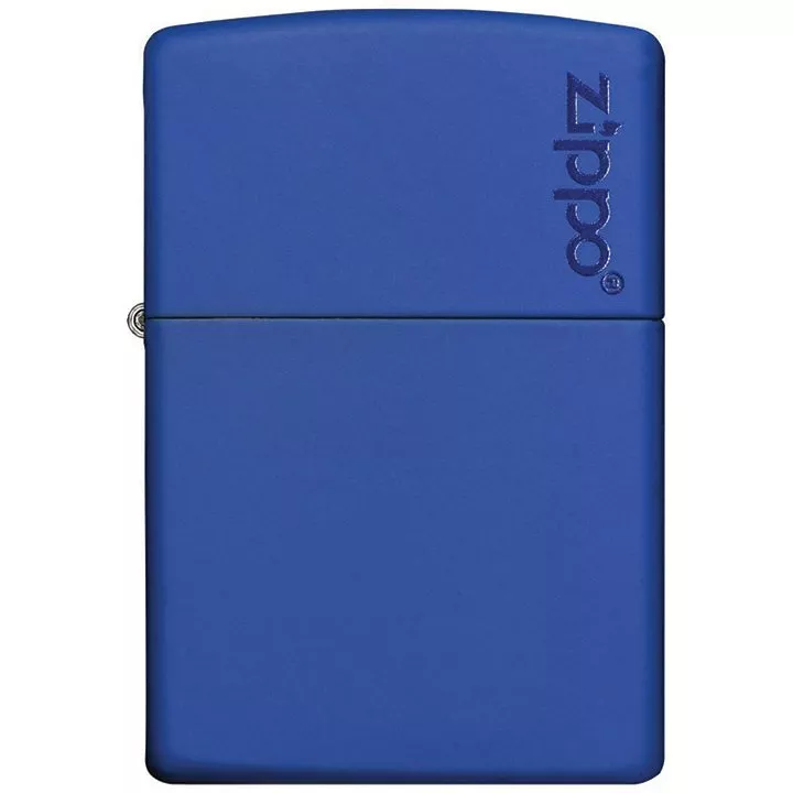 zippo-windproof-lighter-classic-royal-blue-matte-zippo-logo Zippo Windproof Lighter Classic Royal Blue Matte Zippo Logo