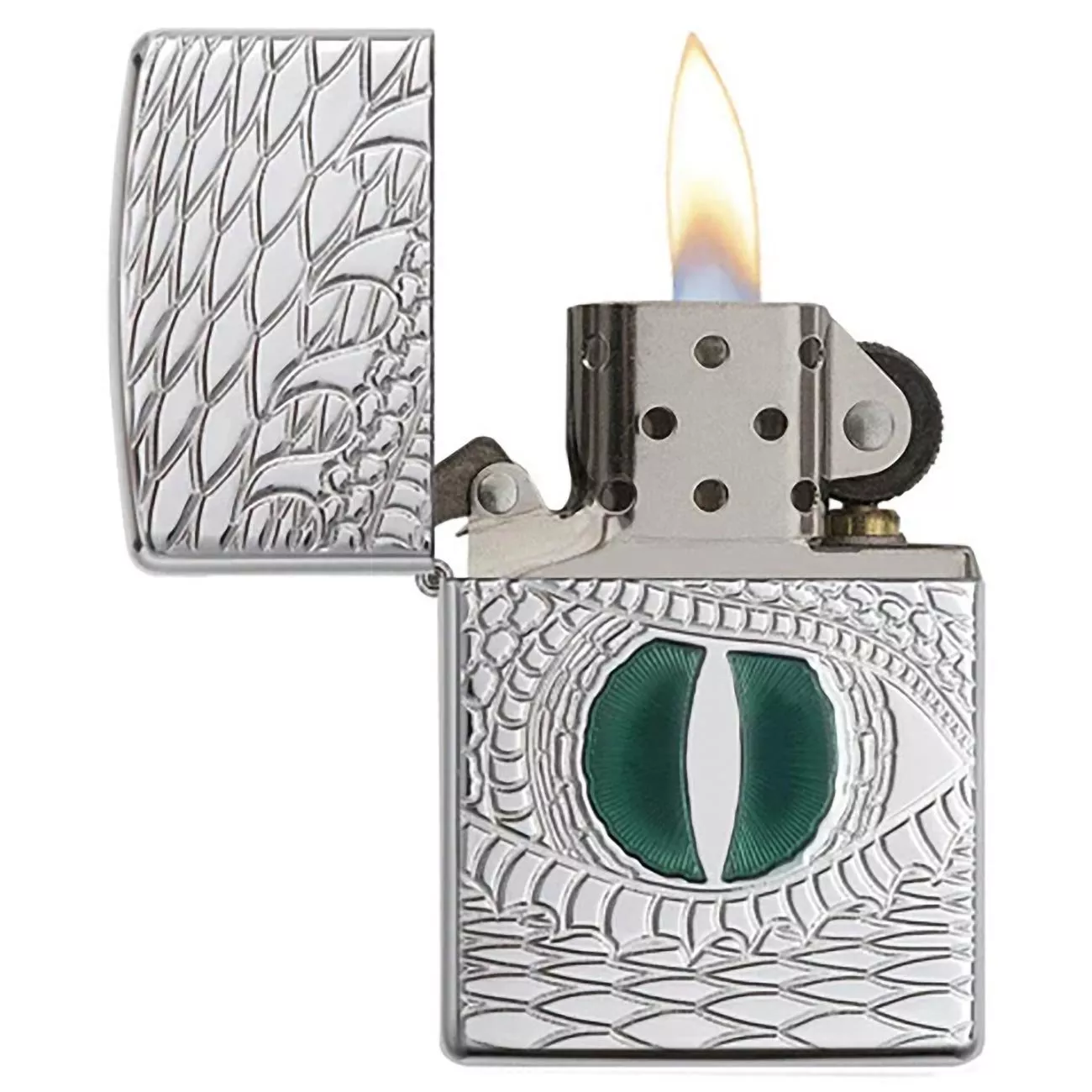 zippo-windproof-lighter-dragon-eye-high-polish-chrome-armor Zippo Windproof Lighter DRAGON EYE High Polish Chrome Armor