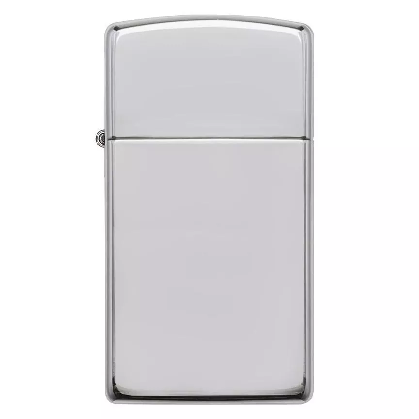 zippo-windproof-lighter-slim-case-high-polish-sterling-silver Zippo Windproof Lighter Slim Case High Polish Sterling Silver