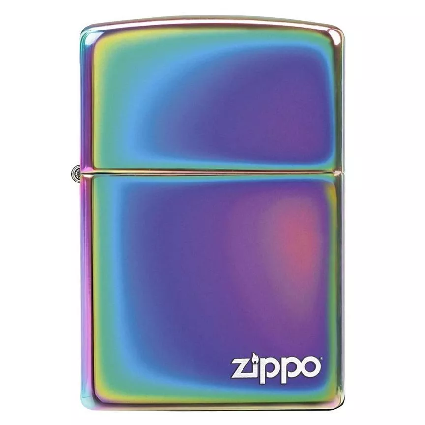 zippo-windproof-lighter-spectrum-finish-w-zippo-logo Zippo Windproof Lighter Spectrum Finish w/Zippo Logo