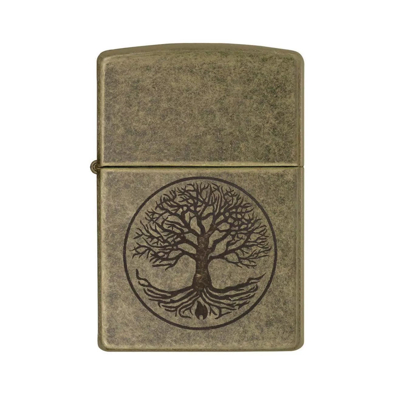 zippo-windproof-lighter-tree-life-antique-brass-finish Zippo Windproof Lighter Tree of Life Antique Brass Finish